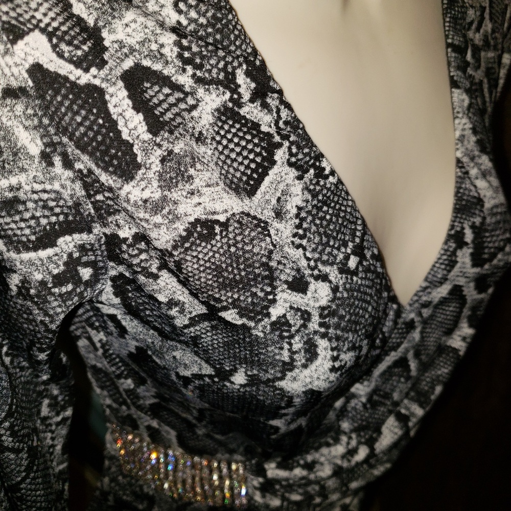 Sky animal print souroski waist strap
